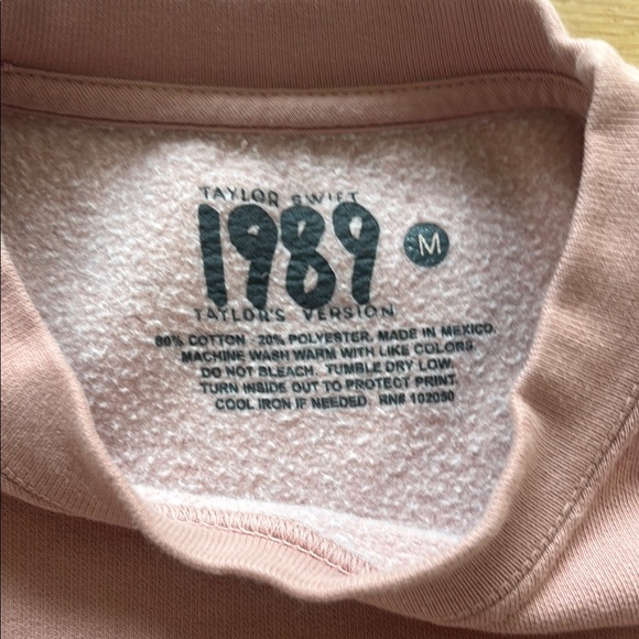 Taylor Swift Cozy Pink Crewneck Sweater - Picture 3 of 3